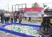 Kapolres Bersama Bupati dan Forkopimda Meranti Musnahkan BB Hasil Operasi Cipta Kondisi Jelang Ramadhan