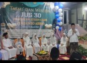 H.Sugianto Hadiri Tasmi’ dan Wisuda Juz 30 Yayasan Kaif Al Fadh Maaz