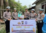 Berbagi Rezeki, Polres Meranti Bantu Warga Kurang Mampu di Selatpanjang