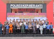 Polres Meranti Bersama Forkopimda Apel Gelar Pasukan Operasi Ketupat