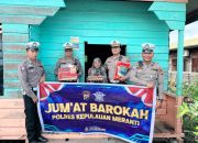 Nenek Juriah Dapat Bantuan Sembako dari Satlantas Polres Meranti