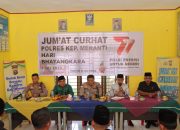 Jumat Curhat Bersama Pemdes Banglas dan Forum RT-RW, Ini yang Dibahas Kapolres Meranti