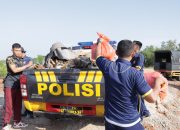 Peduli Lingkungan, Polres Meranti bersama Stakeholder dan Masyarakat Gelar Gotong Royong Serantak
