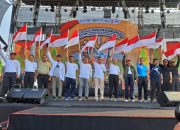 Asisten Pidana Militer Kejaksaan Tinggi Riau Mengikuti Kegiatan Gerak Jalan Santai Sekaligus Pemecahan Rekor Muri Mie Sagu dalam Rangka Harvesting Gerakan Nasional