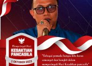 Peringati Hari Kesaktian Pancasila, Fadila Saputra Ajak Pemuda untuk Semangat, Bangkit dan Bersatu