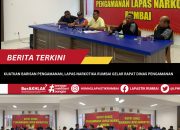 Kuatkan Barisan Pengamanan, Lapas Narkotika Rumbai Gelar Rapat Dinas Pengamanan