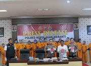 Polres Meranti Berhasil Amankan Tersangka Narkoba, Pencabulan dan Rokok Ilegal
