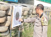 Kasiwas Polres Kepulauan Meranti Lakukan pengawasan Latihan Menembak Fungsi Sat Samapta