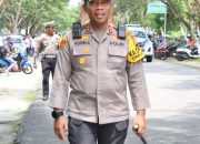 Polres Kepulauan Meranti Kawal Pendaftaran Paslon Bupati dan Wabup Di kantor KPU