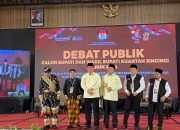 Paslon Bupati dan Wakil Bupati Kuansing Nomor Urut 2 Adam-Sutoyo Kuasai Debat Tanpa Menyerang Calon Lain