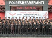 Polres Kep Meranti Gelar Upacara Peringati Hari Lahir Pancasila