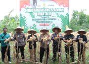 Panen Raya Jagung Kuartal II Nasional, Kapolres Meranti Ikuti Virtual Bersama Kapolri dan Presiden RI