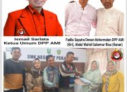Penuhi Hak Siswi Didik Tak Mampu, DPP AMI Ucapkan Terimakasih Kepada Abdul Wahid Gubernur Riau dan Fadila Saputra