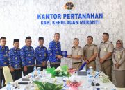 Bahas Soal Pertanahan dan Tata Ruang, Pemkab Kepulauan Meranti Gelar Kunjungan Kerja ke Kantah ATR-BPN