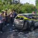 Ledakan Mobil Gegerkan Warga Parit 22 Inhil, Dua Penumpang Luka Bakar Serius